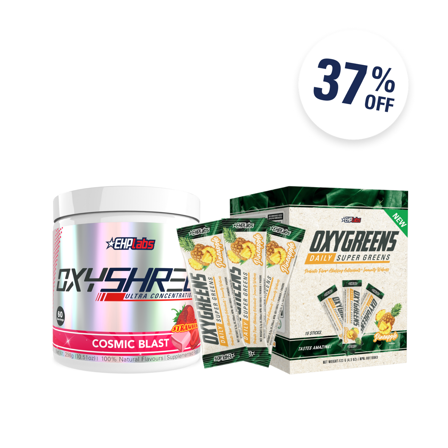 Buy OxyShred, Get OxyGreens Stick Pack FREE