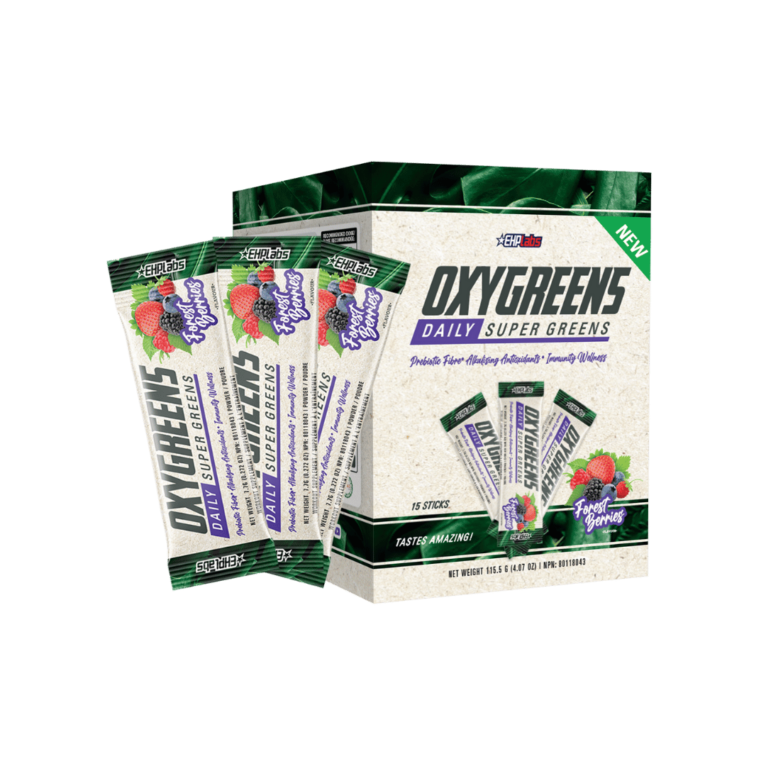 OxyGreens Stick Pack - Daily Super Greens Powder - 15 Sticks | Forest Berries