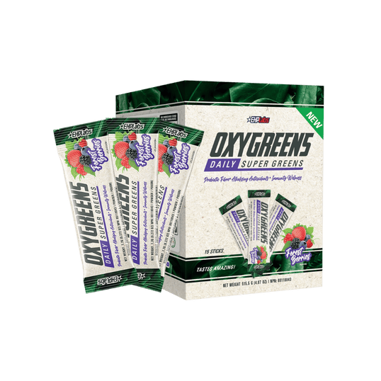 OxyGreens Stick Pack - Daily Super Greens Powder - 15 Sticks | Forest Berries